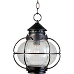 Portsmouth Outdoor Pendant - Oil Rubbed Bronze / Seedy Glass