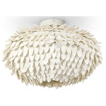 Mariposa Semi Flush Ceiling Light - Off White