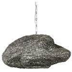 Andorra Wicker Pendant - Pewter / Dark Gray