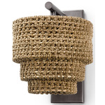 Veranda Wall Sconce - Bronze / Woven Natural