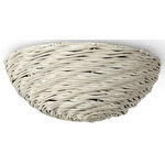 Wisteria Flush Ceiling Light - Whitewash