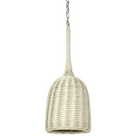 Wisteria Outdoor Dome Pendant - Steel / Whitewash