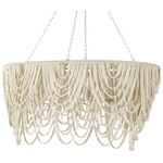 Selita Oval Chandelier - Cream