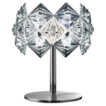 Prisma Table Lamp - Polished Chrome / Clear