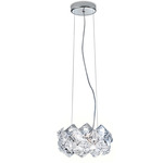 Prisma Oval Chandelier - Polished Chrome / Clear