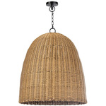 Coastal Living Beehive Outdoor Pendant - Natural