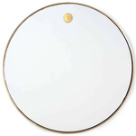 Hanging Circular Mirror - Polished Brass / Mirror