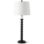 Coastal Living Perennial Table Lamp - Ebony / White