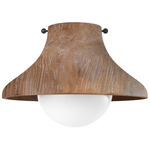 Coastal Living Surfside Wood Ceiling Light Fixture - Natural / White