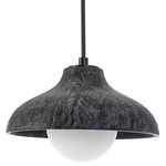Surfside Wood Pendant - Ebony / White