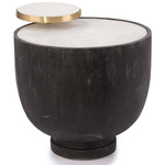 Theo Accent Table - Ebony / Alabaster