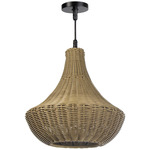Vista Outdoor Chandelier - Black / Grey