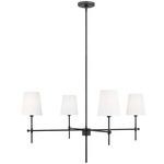 Baker Chandelier - Midnight Black / White