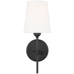 Baker Wall Sconce - Midnight Black / White