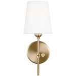 Baker Wall Sconce - Satin Brass / White