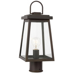 Founders Outdoor Post Light - Antique Bronze / Clear