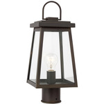 Founders Outdoor Post Light - Antique Bronze / Clear