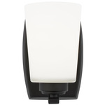 Franport Wall Sconce - Midnight Black / Etched White