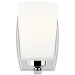 Franport Wall Sconce - Chrome / Etched White