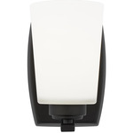 Franport Wall Sconce - Midnight Black / Etched White