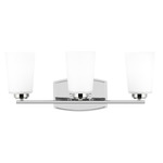 Franport Bathroom Vanity Light - Chrome / Etched White