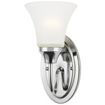 Holman Wall Sconce - Chrome / Satin Etched