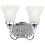 Holman Bathroom Vanity Light - Chrome / Satin Etched