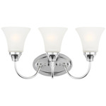 Holman Bathroom Vanity Light - Chrome / Satin Etched