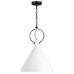 Lyon Pendant - Midnight Black / Matte White