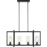 Mitte Island Pendant - Midnight Black / Clear