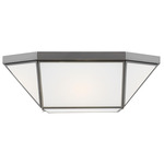 Morrison Ceiling Light Fixture - Antique Brushed Nickel / Smooth White
