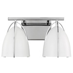 Norman Bathroom Vanity Light - Chrome / Matte White