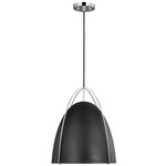 Norman Pendant - Chrome / Midnight Black