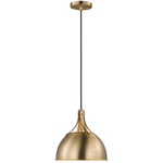 Rockland Pendant - Satin Brass