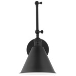 Salem Double Arm Wall Sconce - Midnight Black