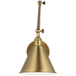 Salem Double Arm Wall Sconce - Satin Brass