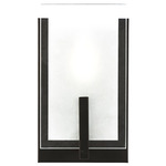 Syll Wall Sconce - Midnight Black / Satin Etched