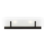 Syll Bathroom Vanity Light - Midnight Black / Satin Etched