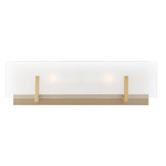 Syll Bathroom Vanity Light - Satin Brass / Satin Etched