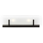 Syll Bathroom Vanity Light - Midnight Black / Satin Etched