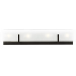 Syll Bathroom Vanity Light - Midnight Black / Satin Etched