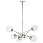 Tierney Chandelier - Chrome / Clear