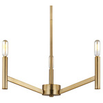 Vector Chandelier - Satin Brass