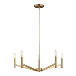 Vector Chandelier - Satin Brass