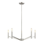 Vector Chandelier - Brushed Nickel