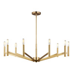 Vector Chandelier - Satin Brass