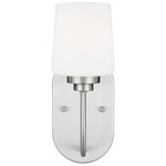 Windom Wall Sconce - Brushed Nickel / Etched White