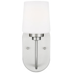 Windom Wall Sconce - Brushed Nickel / Etched White