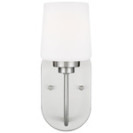 Windom Wall Sconce - Brushed Nickel / Etched White