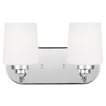 Windom Bathroom Vanity Light - Chrome / Etched White